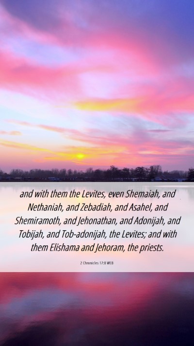 Picture 06 - 2 Chronicles 17:8 WEB Mobile Phone Wallpaper - and with them the Levites, even Shemaiah, and - Mobile Bible Verse Wallpaper