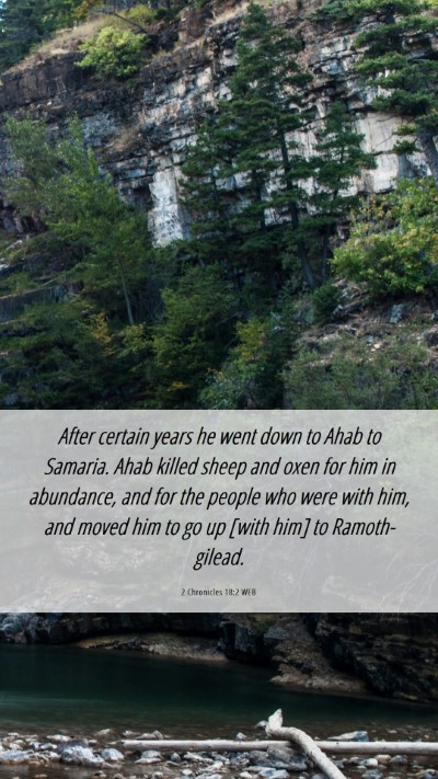 Picture 06 - 2 Chronicles 18:2 WEB Mobile Phone Wallpaper - After certain years he went down to Ahab to - Mobile Bible Verse Wallpaper