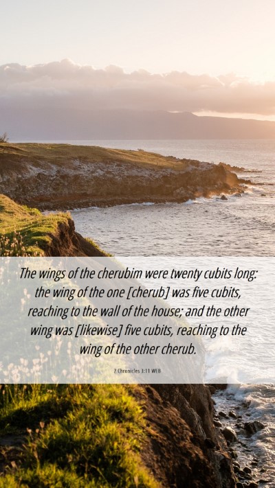 Picture 06 - 2 Chronicles 3:11 WEB Mobile Phone Wallpaper - The wings of the cherubim were twenty cubits - Mobile Bible Verse Wallpaper