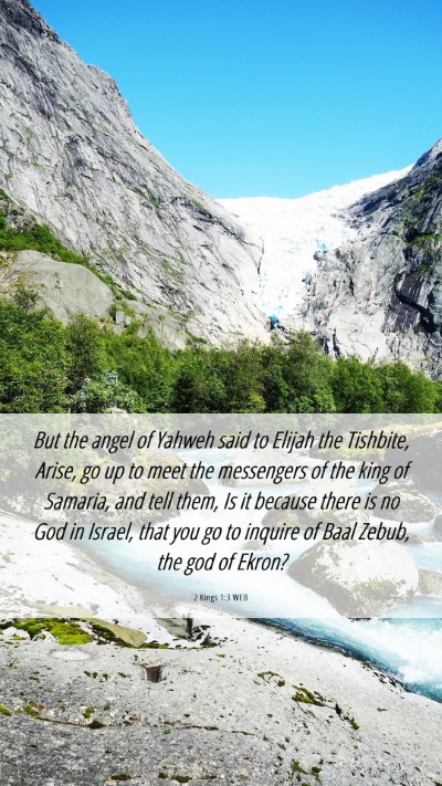 Picture 06 - 2 Kings 1:3 WEB Mobile Phone Wallpaper - But the angel of Yahweh said to Elijah the - Mobile Bible Verse Wallpaper