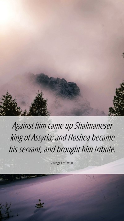 Picture 06 - 2 Kings 17:3 WEB Mobile Phone Wallpaper - Against him came up Shalmaneser king of Assyria; - Mobile Bible Verse Wallpaper