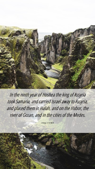 Picture 06 - 2 Kings 17:6 WEB Mobile Phone Wallpaper - In the ninth year of Hoshea the king of Assyria - Mobile Bible Verse Wallpaper