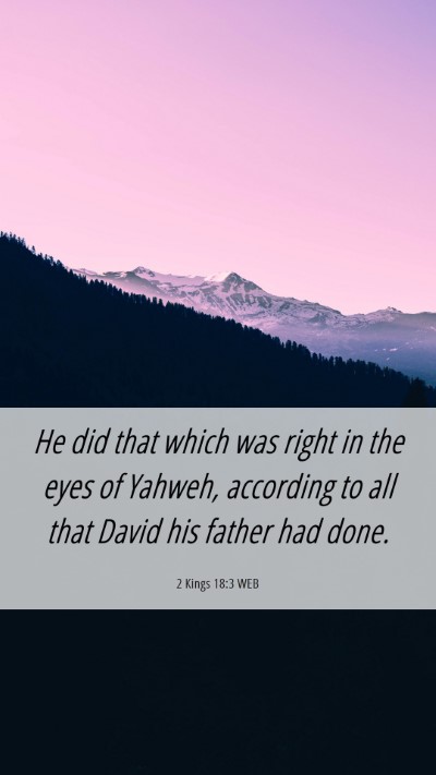 Picture 06 - 2 Kings 18:3 WEB Mobile Phone Wallpaper - He did that which was right in the eyes of - Mobile Bible Verse Wallpaper