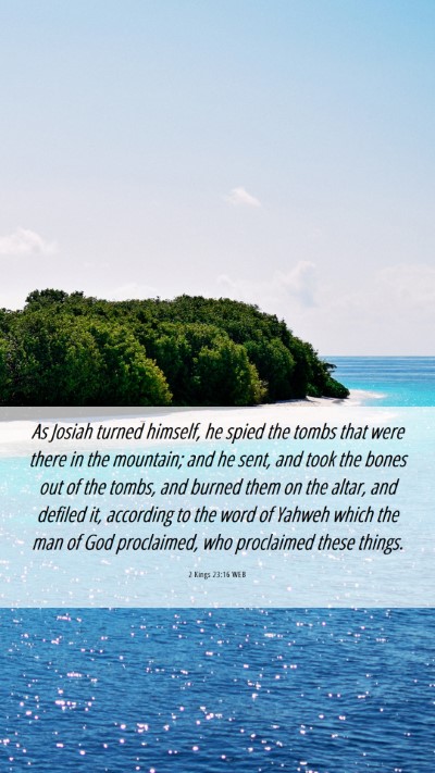 Picture 06 - 2 Kings 23:16 WEB Mobile Phone Wallpaper - As Josiah turned himself, he spied the tombs that - Mobile Bible Verse Wallpaper