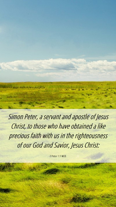 Picture 06 - 2 Peter 1:1 WEB Mobile Phone Wallpaper - Simon Peter, a servant and apostle of Jesus - Mobile Bible Verse Wallpaper