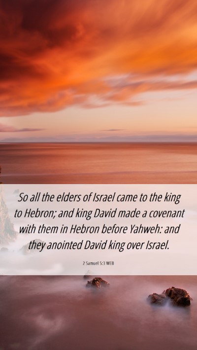 Picture 06 - 2 Samuel 5:3 WEB Mobile Phone Wallpaper - So all the elders of Israel came to the king to - Mobile Bible Verse Wallpaper