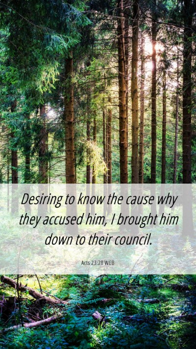 Picture 06 - Acts 23:28 WEB Mobile Phone Wallpaper - Desiring to know the cause why they accused him, - Mobile Bible Verse Wallpaper