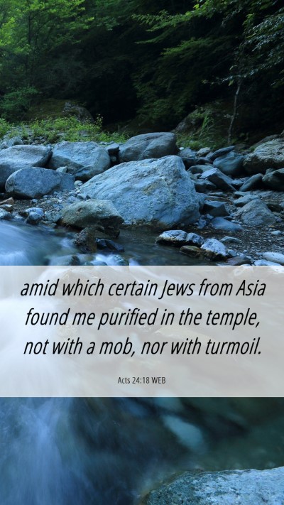 Picture 06 - Acts 24:18 WEB Mobile Phone Wallpaper - amid which certain Jews from Asia found me - Mobile Bible Verse Wallpaper