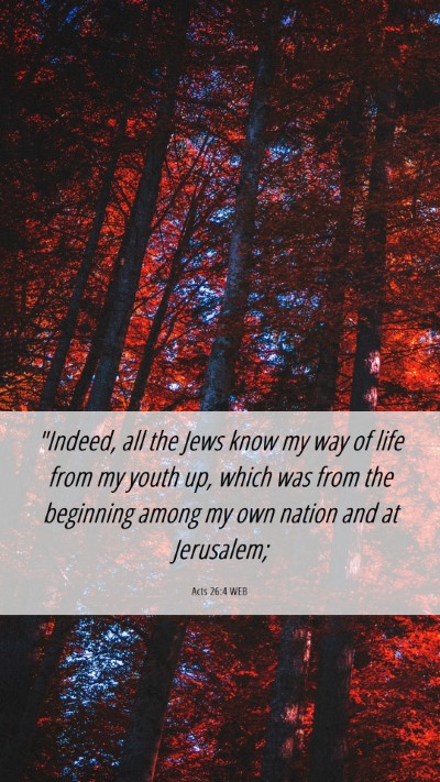 Picture 06 - Acts 26:4 WEB Mobile Phone Wallpaper - 