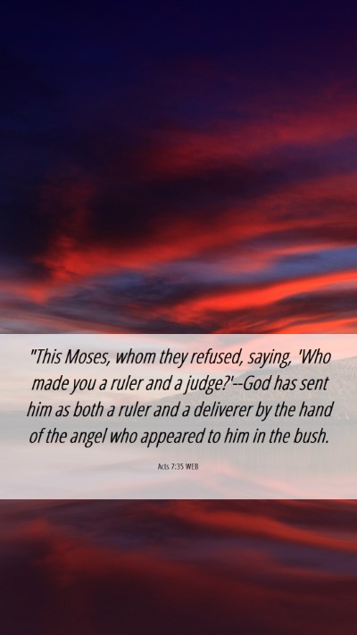 Picture 06 - Acts 7:35 WEB Mobile Phone Wallpaper - 