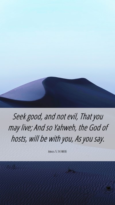 Picture 06 - Amos 5:14 WEB Mobile Phone Wallpaper - Seek good, and not evil, That you may live; And - Mobile Bible Verse Wallpaper