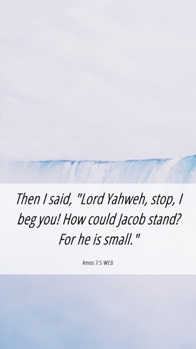 Picture 06 - Amos 7:5 WEB Mobile Phone Wallpaper - Then I said, 