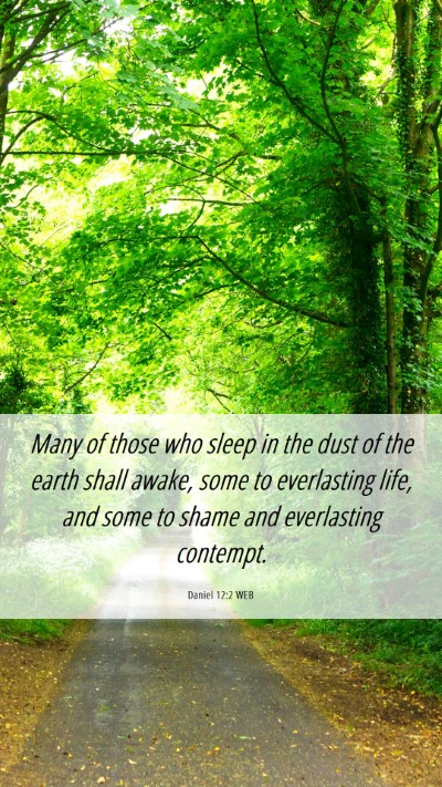 Picture 06 - Daniel 12:2 WEB Mobile Phone Wallpaper - Many of those who sleep in the dust of the earth - Mobile Bible Verse Wallpaper