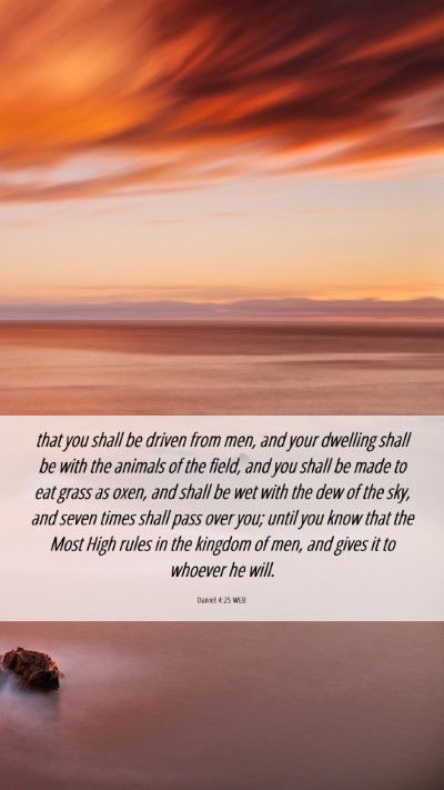 Picture 06 - Daniel 4:25 WEB Mobile Phone Wallpaper - that you shall be driven from men, and your - Mobile Bible Verse Wallpaper