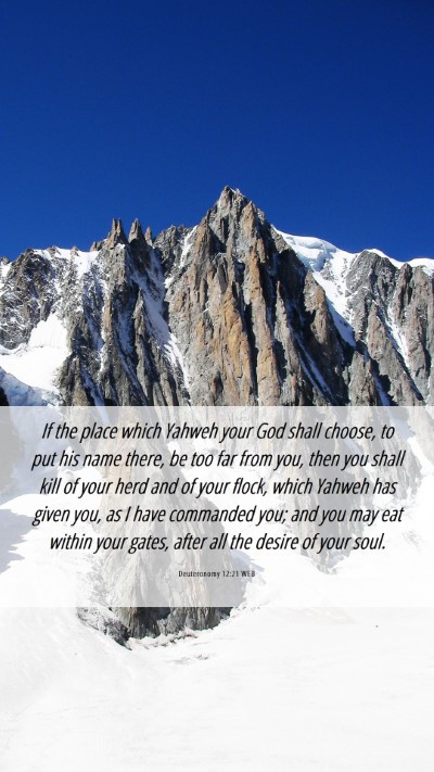Picture 06 - Deuteronomy 12:21 WEB Mobile Phone Wallpaper - If the place which Yahweh your God shall choose, - Mobile Bible Verse Wallpaper
