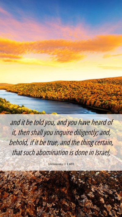 Picture 06 - Deuteronomy 17:4 WEB Mobile Phone Wallpaper - and it be told you, and you have heard of it, - Mobile Bible Verse Wallpaper