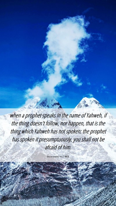 Picture 06 - Deuteronomy 18:22 WEB Mobile Phone Wallpaper - when a prophet speaks in the name of Yahweh, if - Mobile Bible Verse Wallpaper