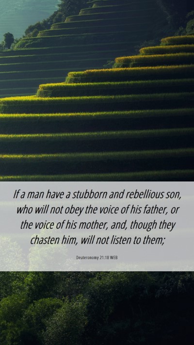 Picture 06 - Deuteronomy 21:18 WEB Mobile Phone Wallpaper - If a man have a stubborn and rebellious son, who - Mobile Bible Verse Wallpaper