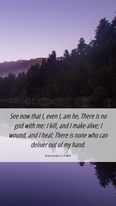 Picture 06 - Deuteronomy 32:39 WEB Mobile Phone Wallpaper - See now that I, even I, am he, There is no god - Mobile Bible Verse Wallpaper