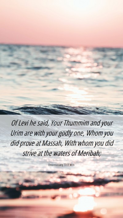 Picture 06 - Deuteronomy 33:8 WEB Mobile Phone Wallpaper - Of Levi he said, Your Thummim and your Urim are - Mobile Bible Verse Wallpaper
