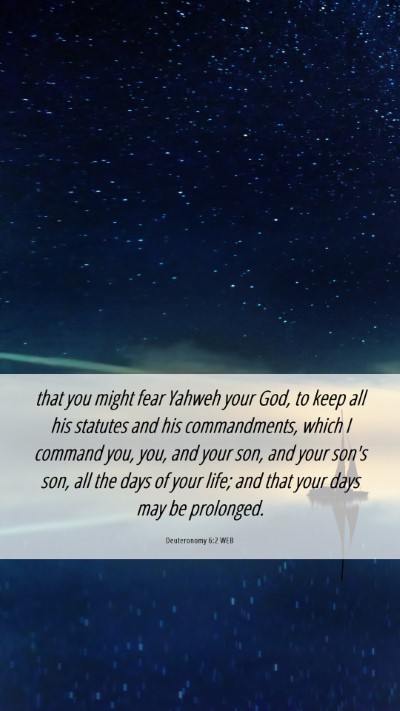Picture 06 - Deuteronomy 6:2 WEB Mobile Phone Wallpaper - that you might fear Yahweh your God, to keep all - Mobile Bible Verse Wallpaper
