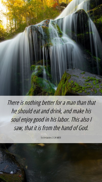 Picture 06 - Ecclesiastes 2:24 WEB Mobile Phone Wallpaper - There is nothing better for a man than that he - Mobile Bible Verse Wallpaper
