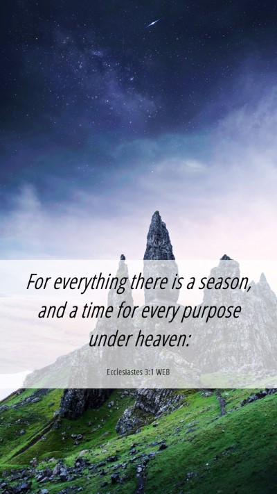 Picture 06 - Ecclesiastes 3:1 WEB Mobile Phone Wallpaper - For everything there is a season, and a time for - Mobile Bible Verse Wallpaper