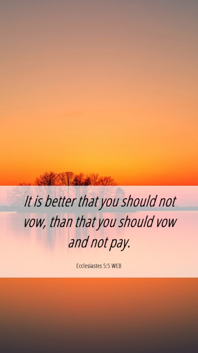 Picture 06 - Ecclesiastes 5:5 WEB Mobile Phone Wallpaper - It is better that you should not vow, than that - Mobile Bible Verse Wallpaper