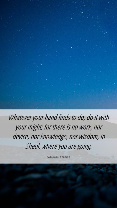 Picture 06 - Ecclesiastes 9:10 WEB Mobile Phone Wallpaper - Whatever your hand finds to do, do it with your - Mobile Bible Verse Wallpaper