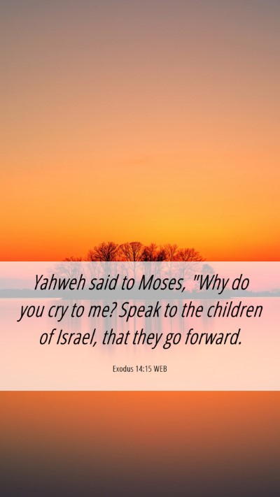Picture 06 - Exodus 14:15 WEB Mobile Phone Wallpaper - Yahweh said to Moses, 