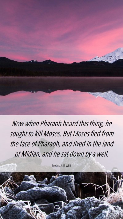 Picture 06 - Exodus 2:15 WEB Mobile Phone Wallpaper - Now when Pharaoh heard this thing, he sought to - Mobile Bible Verse Wallpaper