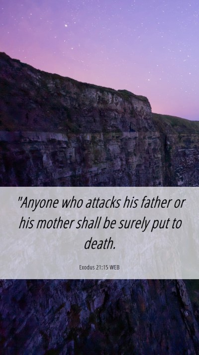 Picture 06 - Exodus 21:15 WEB Mobile Phone Wallpaper - 