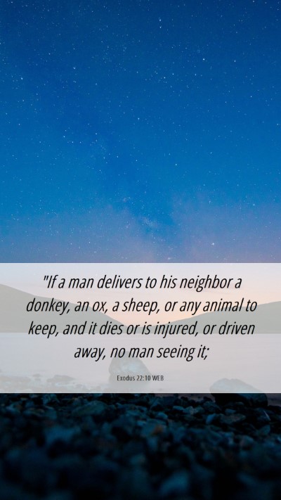 Picture 06 - Exodus 22:10 WEB Mobile Phone Wallpaper - 