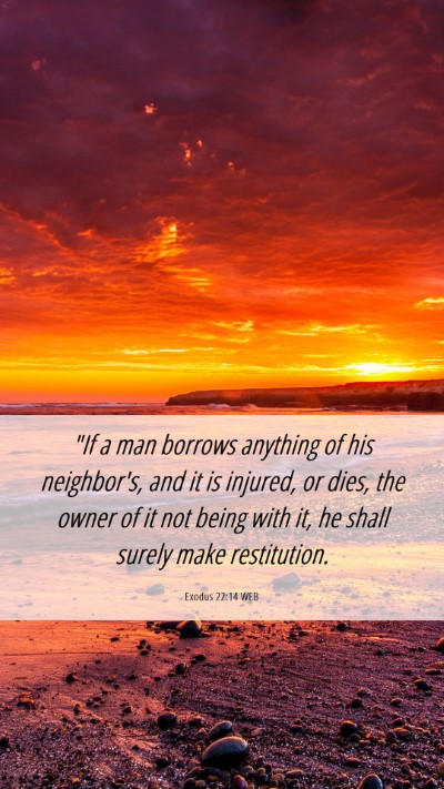 Picture 06 - Exodus 22:14 WEB Mobile Phone Wallpaper - 