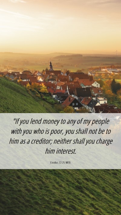 Picture 06 - Exodus 22:25 WEB Mobile Phone Wallpaper - 