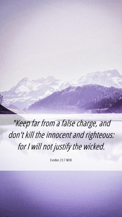 Picture 06 - Exodus 23:7 WEB Mobile Phone Wallpaper - 