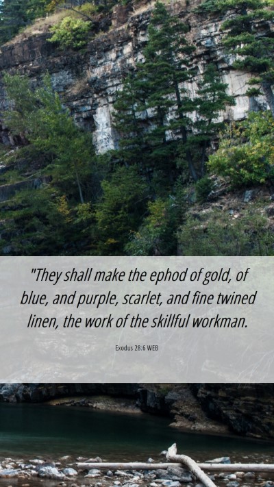 Picture 06 - Exodus 28:6 WEB Mobile Phone Wallpaper - 