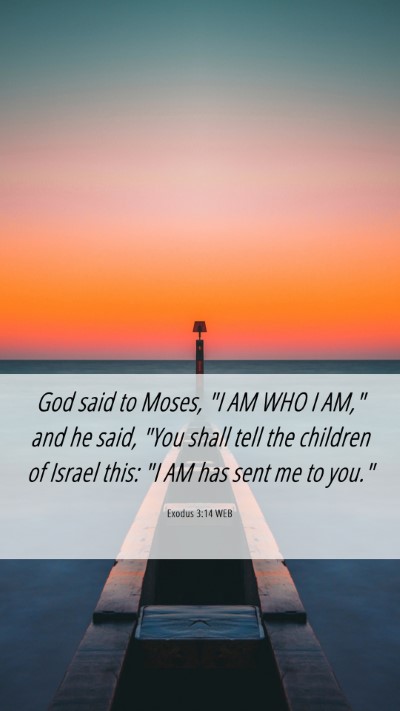 Picture 06 - Exodus 3:14 WEB Mobile Phone Wallpaper - God said to Moses, 