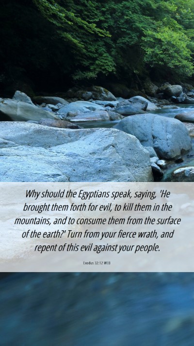 Picture 06 - Exodus 32:12 WEB Mobile Phone Wallpaper - Why should the Egyptians speak, saying, 'He - Mobile Bible Verse Wallpaper