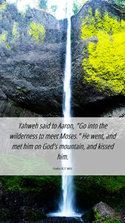 Picture 06 - Exodus 4:27 WEB Mobile Phone Wallpaper - Yahweh said to Aaron, 