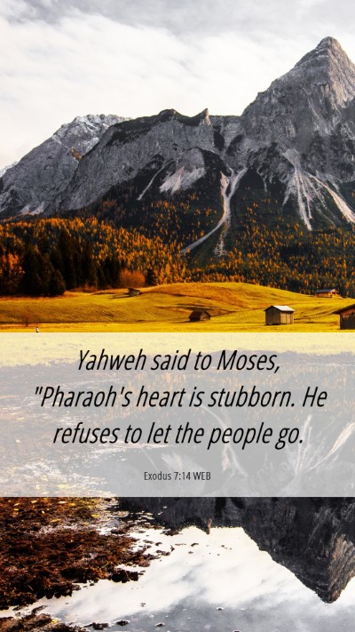 Picture 06 - Exodus 7:14 WEB Mobile Phone Wallpaper - Yahweh said to Moses, 
