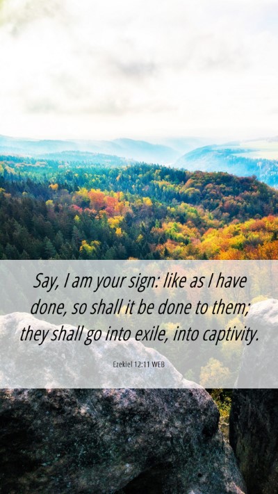 Picture 06 - Ezekiel 12:11 WEB Mobile Phone Wallpaper - Say, I am your sign: like as I have done, so - Mobile Bible Verse Wallpaper