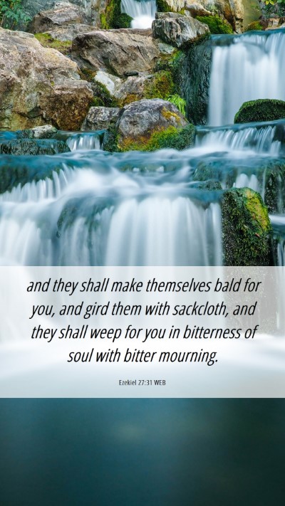 Picture 06 - Ezekiel 27:31 WEB Mobile Phone Wallpaper - and they shall make themselves bald for you, and - Mobile Bible Verse Wallpaper