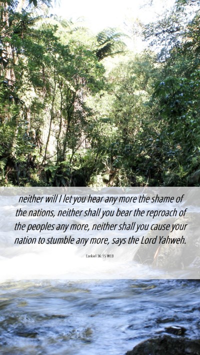 Picture 06 - Ezekiel 36:15 WEB Mobile Phone Wallpaper - neither will I let you hear any more the shame of - Mobile Bible Verse Wallpaper