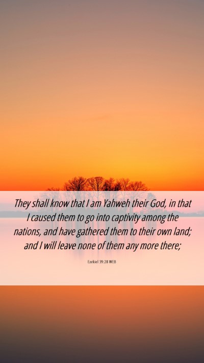 Picture 06 - Ezekiel 39:28 WEB Mobile Phone Wallpaper - They shall know that I am Yahweh their God, in - Mobile Bible Verse Wallpaper