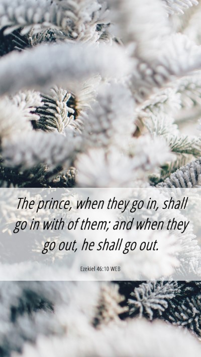 Picture 06 - Ezekiel 46:10 WEB Mobile Phone Wallpaper - The prince, when they go in, shall go in with of - Mobile Bible Verse Wallpaper
