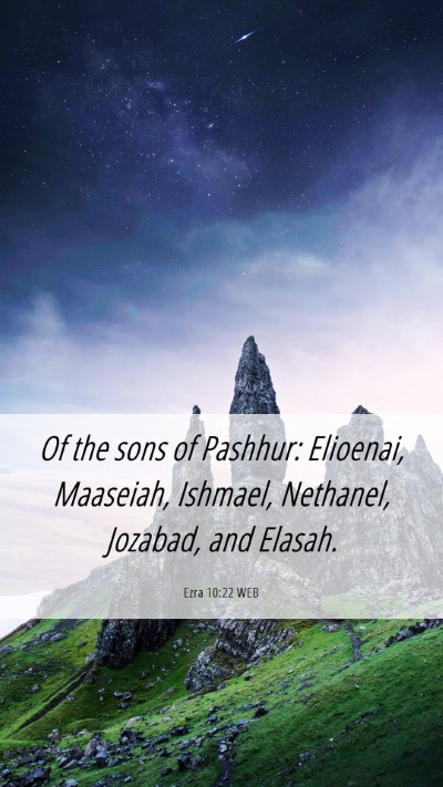 Picture 06 - Ezra 10:22 WEB Mobile Phone Wallpaper - Of the sons of Pashhur: Elioenai, Maaseiah, - Mobile Bible Verse Wallpaper