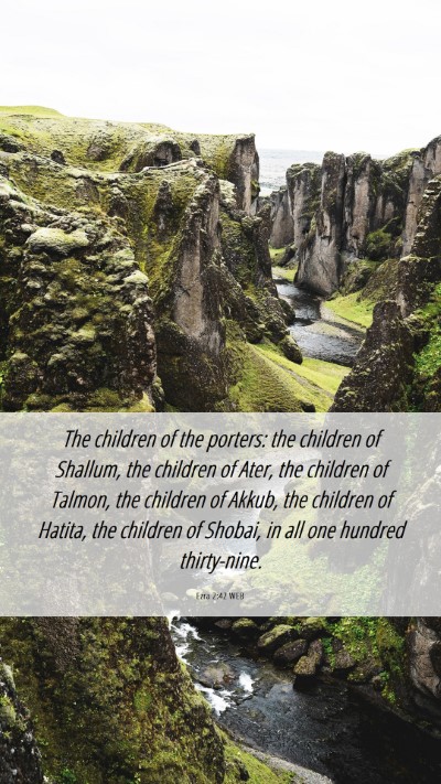 Picture 06 - Ezra 2:42 WEB Mobile Phone Wallpaper - The children of the porters: the children of - Mobile Bible Verse Wallpaper