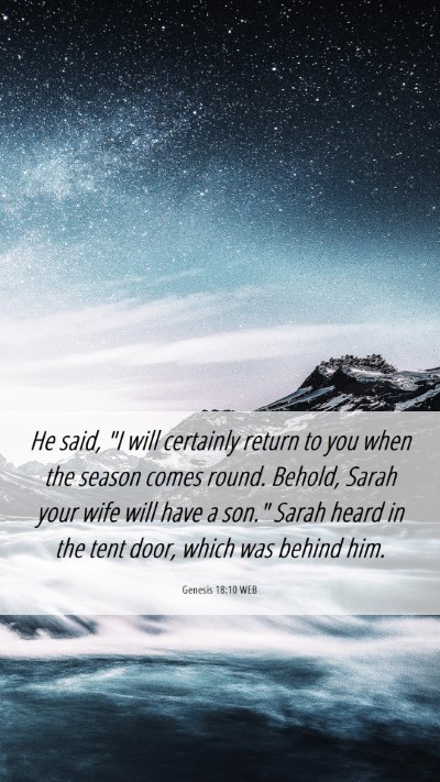 Picture 06 - Genesis 18:10 WEB Mobile Phone Wallpaper - He said, 
