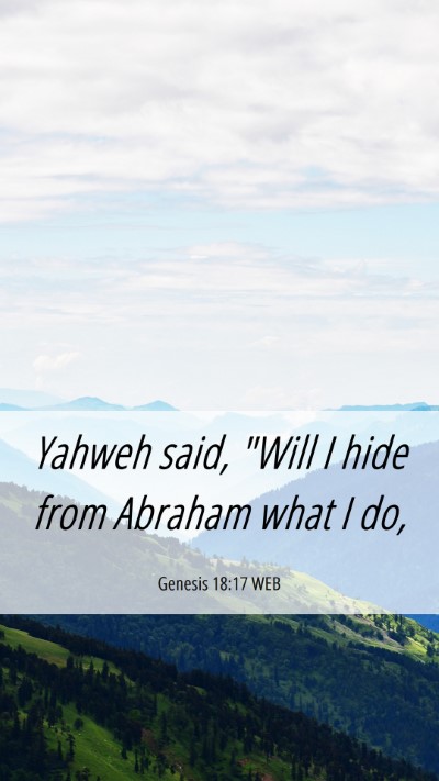 Picture 06 - Genesis 18:17 WEB Mobile Phone Wallpaper - Yahweh said, 